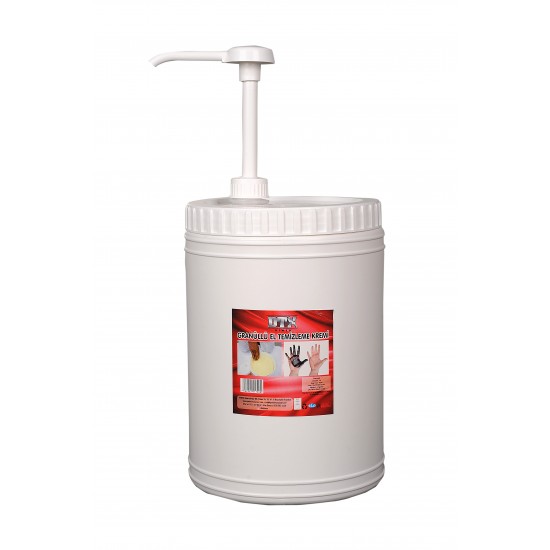 Pompalı Sanayi Tipi Granürlü ( Partüküllü) El Temizleme Sabunu (Kremi) 4 kg